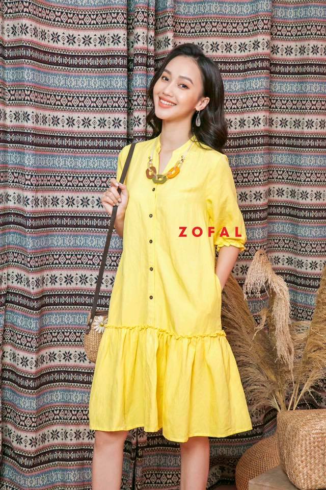 Đầm tay lỡ vàng điệu ZD32-75